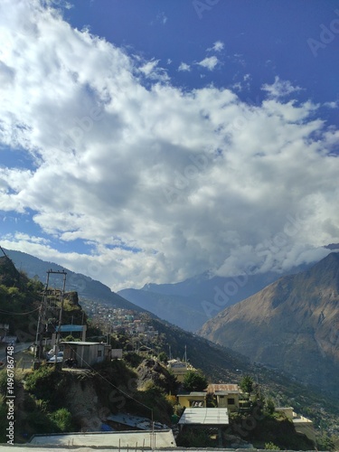 Joshimath: Picturesque Himalayan Settlement in Chamoli District, India photo