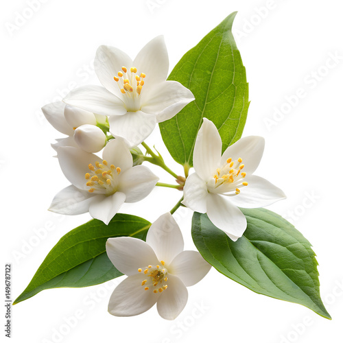 Night jesmin flower arranged isolated on Transparent background