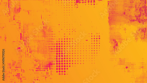 grunge texture with distorted rough dirty scratch background and dotted pattern for vintage design projects