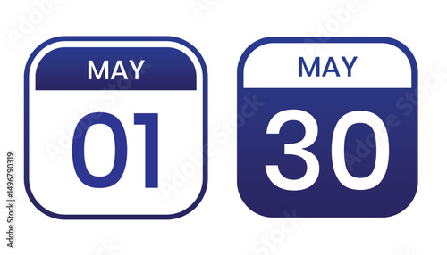 purple color daily calendar editable vector file, calendar may with shape editable date