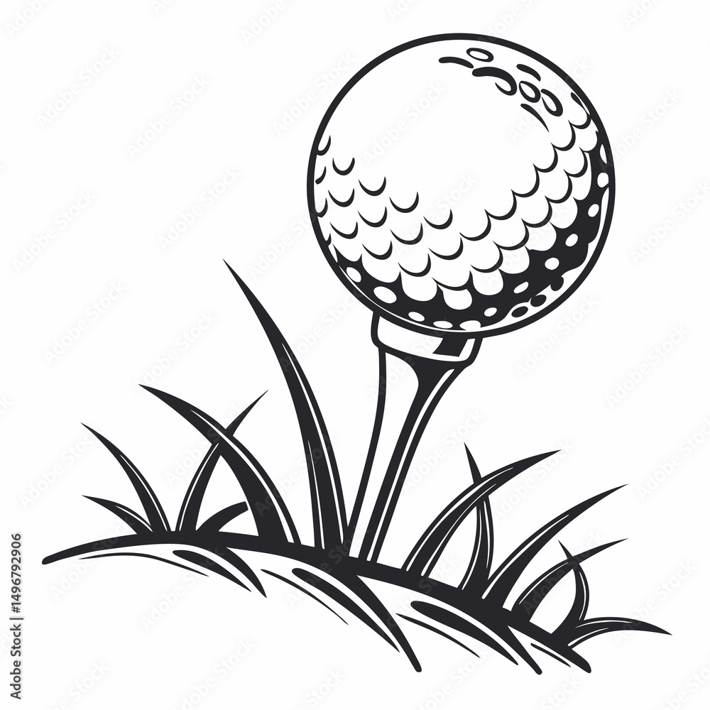 Fototapeta premium Golf-tee-icon 