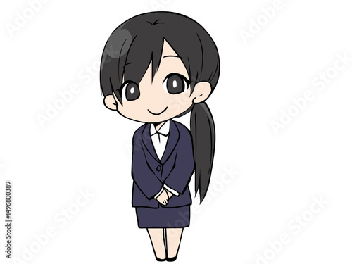 スーツを着た女性
