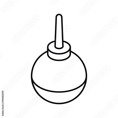 Premium isometric style icon for a medical aspirator