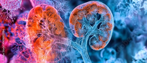 Histopathological effects of chronic kidney disease on kidney tissue