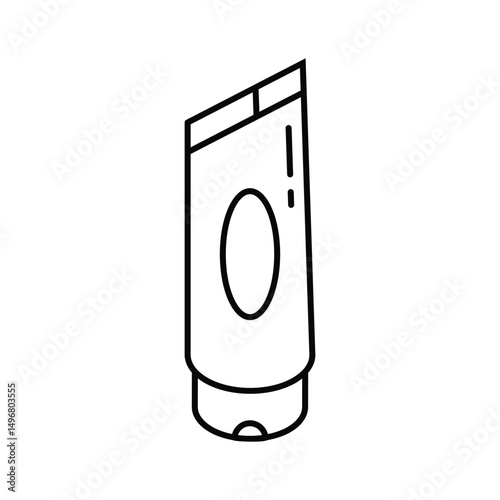 Grab this isometric outline icon of medical ointment.