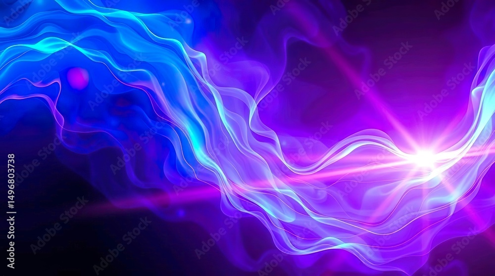 Fototapeta premium abstract composition blending electrifying shades