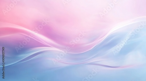 Blurred delicate background in pinkish-blue light matte tones and various shades of very light pink, smooth transitions from one shade and color to another
