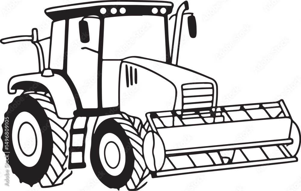 Naklejka premium A horse head line art vector