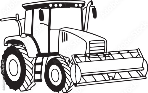 A horse head line art vector