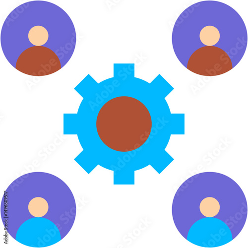 Vector Icon Network, Share, Social Network, Sociology, Circle, Connector