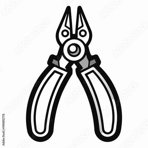 pliers on a white background