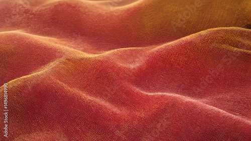 An abstract texture resembling undulating red sand dunes or waves, conveying fluid motion and natural patterns. Ideal for abstract, nature, and background themes.