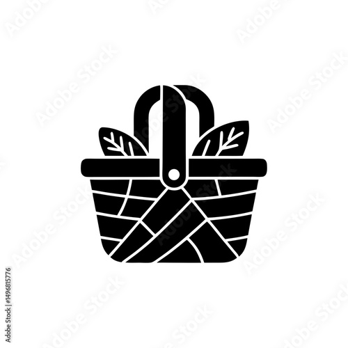 creative details Outline Centric Shopping basket icon vector illustration 