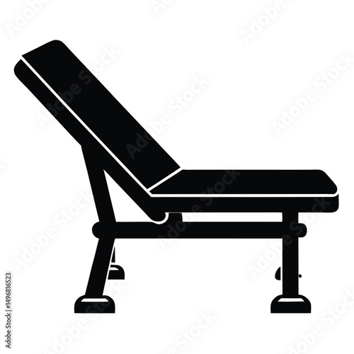 Workout Bench Silhouette Fitness and Exercise Equipment 