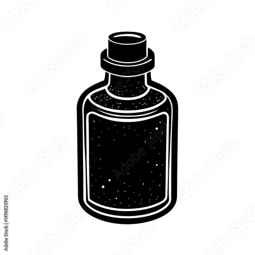 primer bottle Vector silhouette