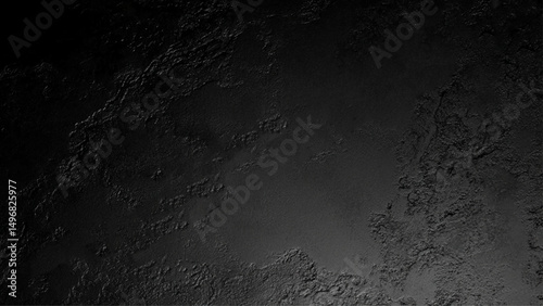 Dark black grunge texture.  Black grunge textured wall closeup