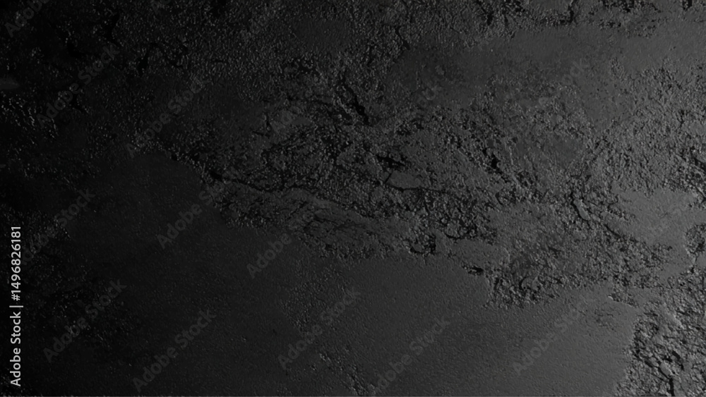 Naklejka premium Dark black grunge texture. Black grunge textured wall closeup