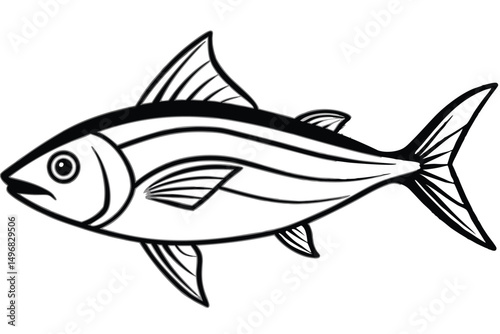 Elegant Tuna Fish Illustration