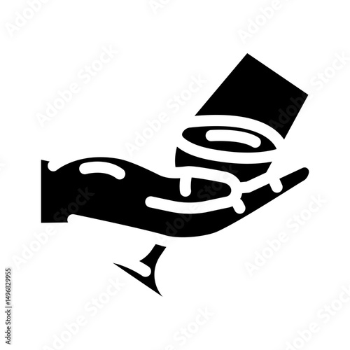 wine tasting summer spend time glyph icon vector illustration