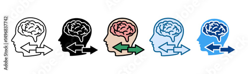 Behavioral Segmentation Icon Set Multiple Style Collection