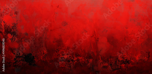 This image shows an abstract red background with black lines and textures, creating a strong and dynamic visual effect.