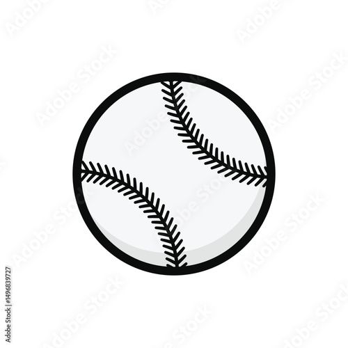 baseball ball icon vector design template