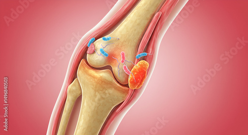 Septic Arthritis Caused by Neisseria Gonorrhoeae – Joint Infection Image photo
