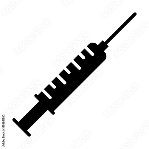syringe icon line art design