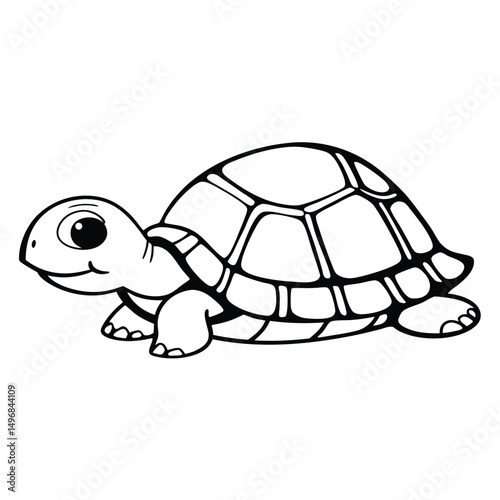 Adorable Turtle Illustration Embrace the simplicity and charm
