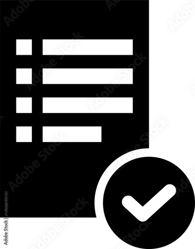 Rounded Filled Exam Icon