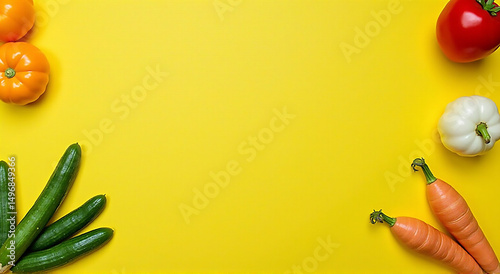 vegetables on a blackboard