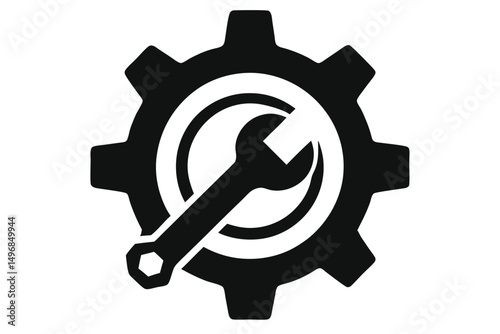 Essential technical maintenance gear icon, symbolizing robust system configuration and operational service solutions.