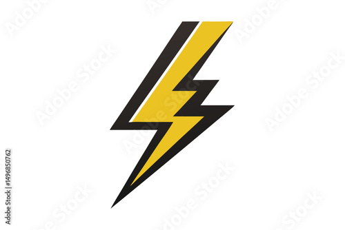 Free Download Dynamic Thunder A Graphic Bolt of Yellow Energy in Sharp Vector Art - GFXLoad