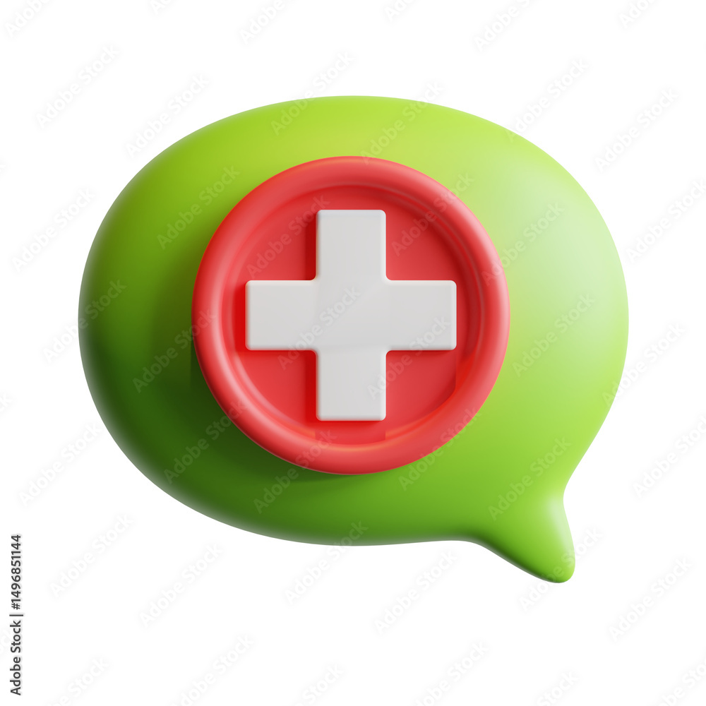 Obraz premium Consultation 3D icon.