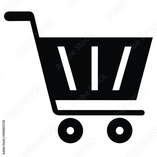 Streamlined Digital Retail Experience Concept Essential Icon for Modern Consumerism and Online Shopping Convenience