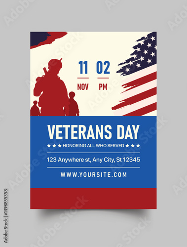 Veterans Day Flyer Template