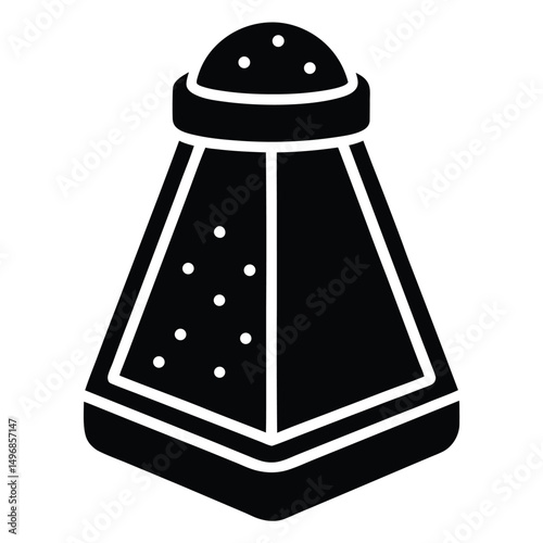 Culinary Essentials Simple Salt Shaker Icon for Flavorful Dishes