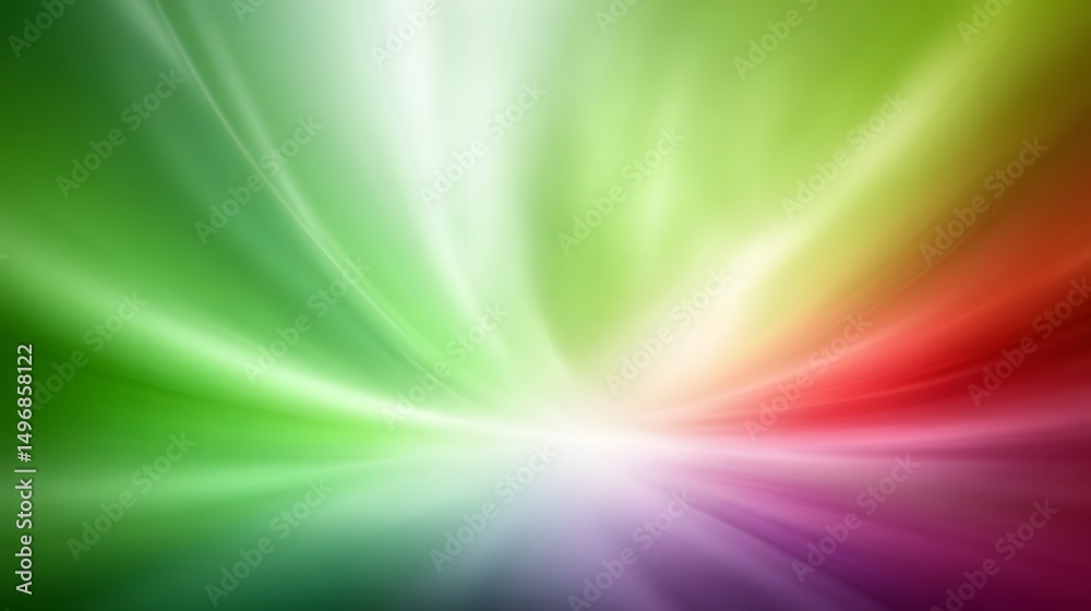 Obraz premium Vibrant Rainbow Burst Abstract Background Green Red Purple