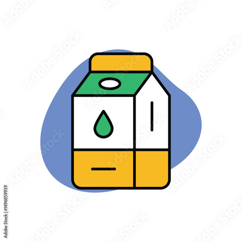 Milk Icon vector stock illustration