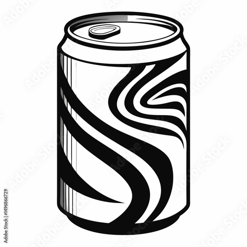 tin can vector illustration