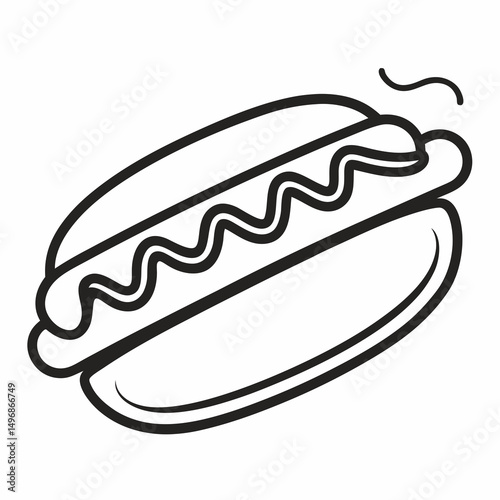 hot dog vector illustration