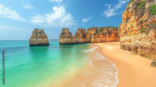 Stunning Algarve Coastline: Secluded Beach Paradise