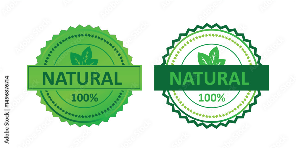 Obraz premium 100% Natural Organic Background with Minimalist Text Design for Healthy Lifestyle