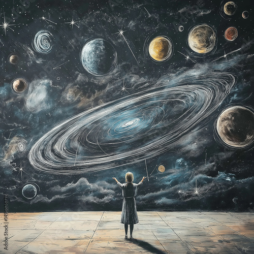 man and the moon