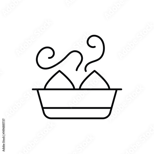 Somosa Icon vector stock illustration