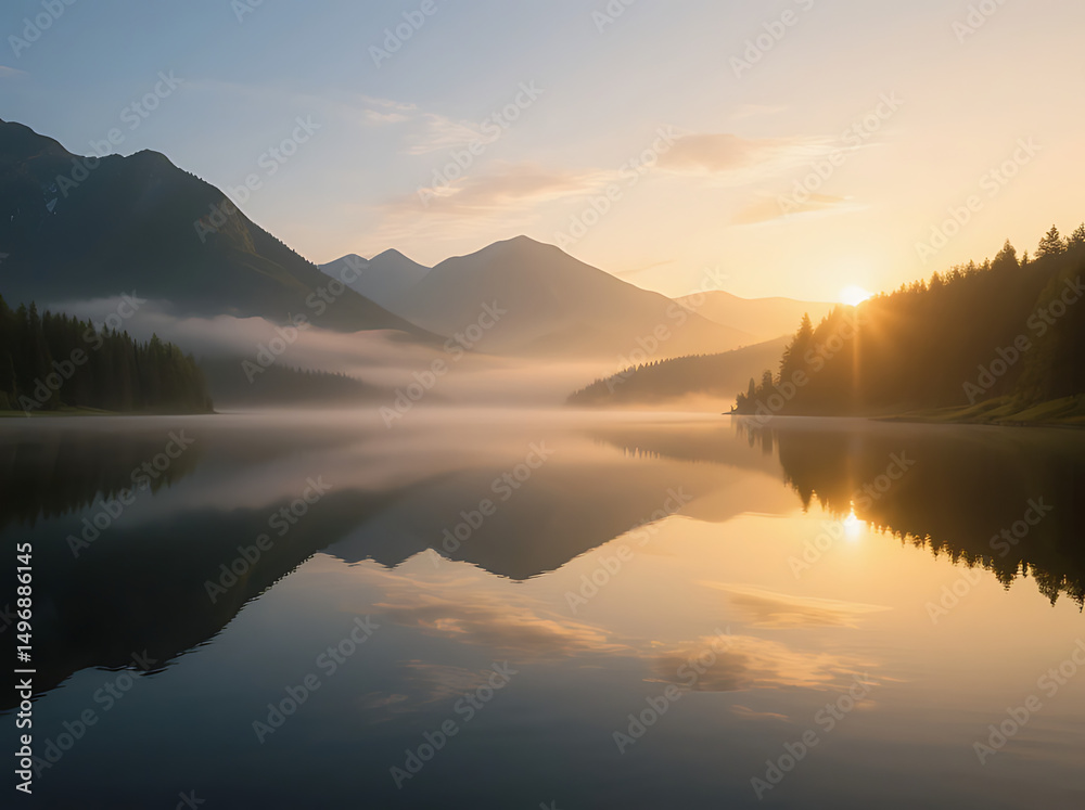 Fototapeta premium Nature's Majesty: Clean and Timeless Visual
