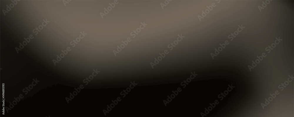 Brown, black and beige grainy gradient abstract background, blurred titanium, gold effect noise texture for poster banner header cover wallpaper backdrop design vector eps10.
