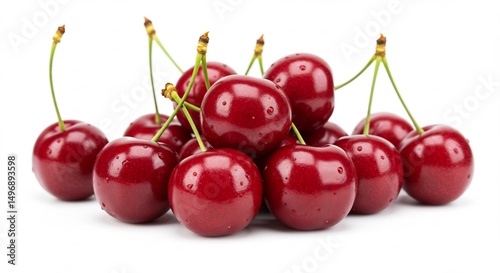 艶やか赤色さくらんぼ 光沢輝く宝石級 甘く熟れた実 (Tsuyayaka akai sakuranbo kousetsu kagayaku housekikyu amaku jukureta mi) This translates roughly to: 