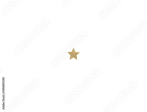 Starlight Starbright Christmas Card - Gold Foil Star on Matte Black Background