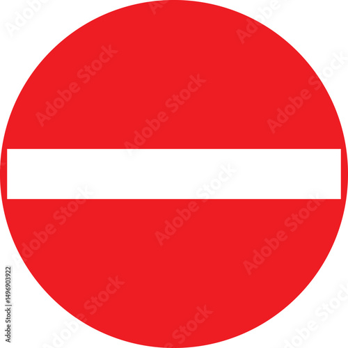 Free Download A sign with a prohibition sign prohibiting entry - GFXLoad